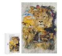 Rompecabezas 300 PCS para Adolescentes The Circle of Life Rompecabezas DIY Juguetes Una Obra De Arte como Regalo para Toda La Familia 300 PCS