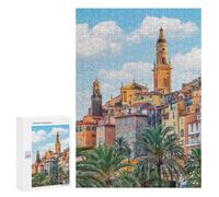 Rompecabezas 300 PCS para Adolescentes The Colors of Menton Rompecabezas para Adultos Juguete Decoración De Pared Difícil Difícil Desafiante De Completar 300 PCS