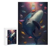 Rompecabezas 300 PCS para Adolescentes The Dancing Whale Rompecabezas para Adultos Juego Práctico Pero Divertido Y Humorístico Regalo De Cumpleaños, Regalos, 300 PCS