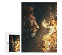 Rompecabezas 300 PCS para Adolescentes The Fire Inside Rompecabezas Juego De Ingenio Aliviador De Estrés Desafiante para Completar 300 PCS