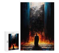 Rompecabezas 300 PCS para Adolescentes The Pilgrim Before The Sealed Gate - The One Who Dared to Stand Rompecabezas para Adultos Juego Práctico Arte De Pared Desafiante De Completar 300 PCS