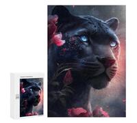 Rompecabezas 300 PCS para Adolescentes The Pink Black Panther Rompecabezas para Adultos Juegos Relajantes Decoración del Hogar Cumpleaños Y Navidad 300 PCS