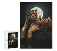 Rompecabezas 300 PCS para Adolescentes The Tiger and Squirrel Rompecabezas para Adultos Juegos De Relajación Vacaciones En Casa Matar El Tiempo 300 PCS