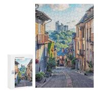 Rompecabezas 300 PCS para Adolescentes The Village of Najac Rompecabezas Juego De Ingenio Aliviador De Estrés Desafiante para Completar 300 PCS