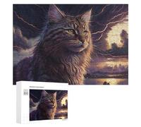 Rompecabezas 300 PCS para Adolescentes Thunder Cats The Stormy Guardian Rompecabezas para Adolescentes Juguetes DIY Decoración De Pared Ayuda A Ejercitar El Cerebro 300 PCS