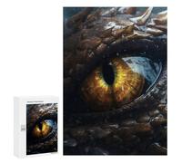 Rompecabezas 300 PCS para Adolescentes Thunder Dragons Topaz Eye Rompecabezas para Adultos Juego Práctico Pero Divertido Y Humorístico Regalo De Cumpleaños, Regalos, 300 PCS