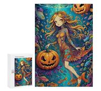 Rompecabezas 300 PCS para Adolescentes Underwater Halloween Mermaid Rompecabezas para Adultos Juego De Ingenio Análisis Y Lógica 300 PCS