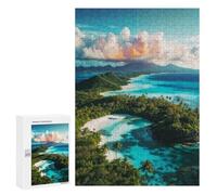 Rompecabezas 300 PCS para Adolescentes View of A Tropical Island Rompecabezas para Adultos Juguetes De Bricolaje Análisis Y Lógica Trato como Regalos para Toda La Familia 300 PCS