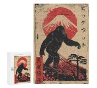 Rompecabezas 300 PCS para Adolescentes Vintage Bigfoot Japanese Rompecabezas para Adultos Juego Familiar Una Obra De Arte como Regalo para Toda La Familia 300 PCS
