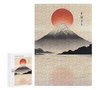 Rompecabezas 300 PCS para Adolescentes Vintage Mount Fuji Sunrise Rompecabezas para Adultos Juego Práctico Regalo De Cumpleaños Regalo De Cumpleaños, Regalos, 300 PCS