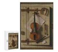 Rompecabezas 300 PCS para Adolescentes Violin and Musical Instruments Rompecabezas para Adultos Juego Práctico Decoración del Hogar Cumpleaños Y Navidad 300 PCS