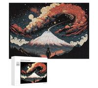 Rompecabezas 300 PCS para Adolescentes Volcanic Aurora A Celestial Dance of Fire and Ice Rompecabezas Juegos Relajantes Mejora La Memoria Oferta como Regalos para Toda La Familia 300 PCS