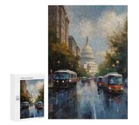 Rompecabezas 300 PCS para Adolescentes Washington DC Art USA Rompecabezas para Adultos Juego Práctico Pero Divertido Y Humorístico Regalo De Cumpleaños, Regalos, 300 PCS