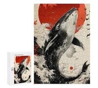 Rompecabezas 300 PCS para Adolescentes Whale Breaching Animal Rompecabezas DIY Juguetes Una Obra De Arte como Regalo para Toda La Familia 300 PCS
