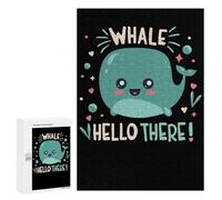 Rompecabezas 300 PCS para Adolescentes Whale Hello There Rompecabezas para Adultos Juguetes DIY para La Diversión Familiar Ayuda A Ejercitar El Cerebro 300 PCS