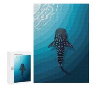 Rompecabezas 300 PCS para Adolescentes Whale Shark in The Ocean Depths Rompecabezas para Adultos Juguetes DIY para La Diversión Familiar Ayuda A Ejercitar El Cerebro 300 PCS
