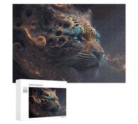 Rompecabezas 300 PCS para Adolescentes Whispering Tigers A Digital Art Symphony Rompecabezas para Adultos Juguete Decoración De Pared Mejora La Memoria Ayuda A Ejercitar El Cerebro 300 PCS