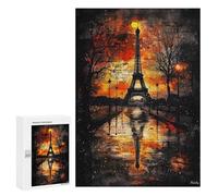 Rompecabezas 300 PCS para Adolescentes Whispers of History Gothic Paris at Dusk Rompecabezas para Adultos Juego Familiar Decoración del Hogar para Cumpleaños, Navidad 300 PCS