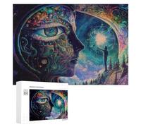 Rompecabezas 300 PCS para Adolescentes Whispers of The Cosmic Mind Rompecabezas para Adultos Juegos Relajantes Decoración Interacción Entre Padres E Hijos 300 PCS