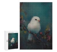 Rompecabezas 300 PCS para Adolescentes White Bird on Branch Rompecabezas DIY Juguetes Una Obra De Arte como Regalo para Toda La Familia 300 PCS
