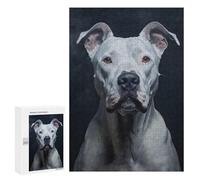 Rompecabezas 300 PCS para Adolescentes White Dogo Argentino Portrait Rompecabezas para Adultos Juegos Relajantes Decoración del Hogar Cumpleaños Y Navidad 300 PCS