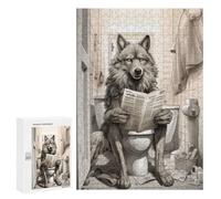 Rompecabezas 300 PCS para Adolescentes Wolf Bathroom Business Rompecabezas para Adultos Juego Práctico Regalo De Cumpleaños Regalo De Cumpleaños, Regalos, 300 PCS