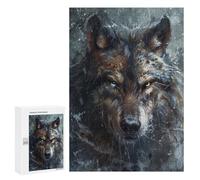 Rompecabezas 300 PCS para Adolescentes Wolf Fantasy Abstract Art Rompecabezas para Adultos Juguete Decoración De Pared Difícil Difícil Desafiante De Completar 300 PCS