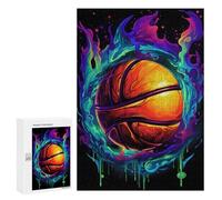 Rompecabezas 300 PCS para Adultos Abstract Basketball Design Rompecabezas para Adultos Juegos Relajantes Corte De Precisión Oferta como Regalo para Toda La Familia 300 PCS