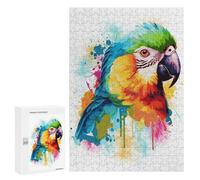 Rompecabezas 300 PCS para Adultos Abstract Parrot Painting Rompecabezas para Adultos Juego Práctico Decoración De Pared Ayuda A Ejercitar El Cerebro 300 PCS