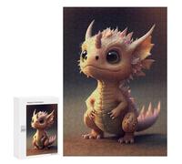 Rompecabezas 300 PCS para Adultos Adorable Baby Dragon Artwork -1 Rompecabezas para Adultos Juego De Ingenio Regalo De Cumpleaños Ayuda A Ejercitar El Cerebro 300 PCS