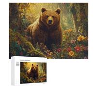 Rompecabezas 300 PCS para Adultos Amazon Rainforest Bear -1 Rompecabezas para Adultos Juegos Relajantes Decoración Perfecta como Regalo para Toda La Familia 300 PCS