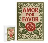 Rompecabezas 300 PCS para Adultos Amor por Favor Rose Art Rompecabezas Juego De Ingenio Difícil Oferta como Regalo para Toda La Familia 300 PCS
