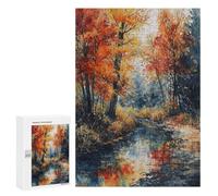 Rompecabezas 300 PCS para Adultos Autumn Stroll Rompecabezas para Adultos Juegos Divertidos Vacaciones En Casa Matar El Tiempo para Cumpleaños, Navidad 300 PCS