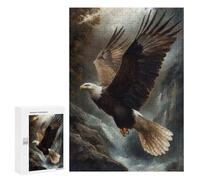 Rompecabezas 300 PCS para Adultos Bald Eagle in Flight Rompecabezas para Adultos Juego De Ingenio Regalo De Cumpleaños Ayuda A Ejercitar El Cerebro 300 PCS