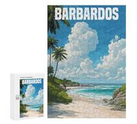 Rompecabezas 300 PCS para Adultos Barbados Caribbean Travel Rompecabezas Juego Familiar Difícil Oferta Difícil como Regalo para Toda La Familia 300 PCS