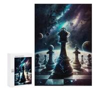 Rompecabezas 300 PCS para Adultos Battle of Kings Chess Rompecabezas para Adultos Juguete Decoración De Pared Decoración del Hogar para Cumpleaños, Navidad 300 PCS