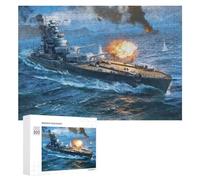 Rompecabezas 300 PCS para Adultos Bayern-Class Battleship Rompecabezas para Adultos Juegos Relajantes Regalos para Mujeres para Cumpleaños, Navidad 300 PCS