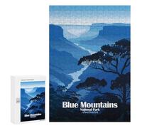 Rompecabezas 300 PCS para Adultos Blue Mountains National Park Australia Rompecabezas para Adultos Juguete Decoración De Pared Mejora La Memoria Regalo De Cumpleaños, Regalos, 300 PCS