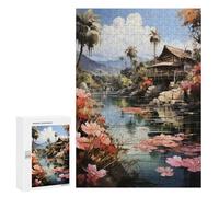 Rompecabezas 300 PCS para Adultos Bora Bora Bliss Rompecabezas para Adultos Juguete Decoración De Pared Mejora La Memoria Regalo De Cumpleaños, Regalos, 300 PCS