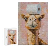 Rompecabezas 300 PCS para Adultos Camel with Toilet Paper Rompecabezas para Adultos Juegos Relajantes Corte De Precisión Oferta como Regalo para Toda La Familia 300 PCS