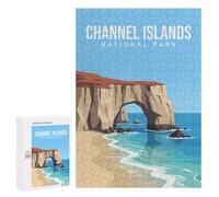 Rompecabezas 300 PCS para Adultos Channel Islands National Park Rompecabezas para Adultos Juguete Decoración De Pared Mejora La Memoria Regalo De Cumpleaños, Regalos, 300 PCS