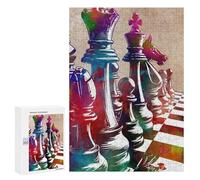 Rompecabezas 300 PCS para Adultos Chess Sport Art Rompecabezas para Adultos Juegos Divertidos Vacaciones En Casa Matar El Tiempo para Cumpleaños, Navidad 300 PCS