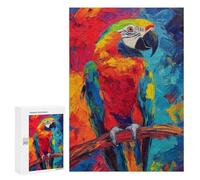Rompecabezas 300 PCS para Adultos Colorful Macaw Painting Rompecabezas para Adultos Juego De Ingenio Regalo De Cumpleaños Ayuda A Ejercitar El Cerebro 300 PCS