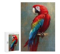 Rompecabezas 300 PCS para Adultos Colorful Parrot Art Print Rompecabezas para Adultos Alivia El Estrés Desafío para Completar Regalos para Reducir El Estrés 300 PCS