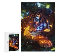 Rompecabezas 300 PCS para Adultos Cosmic Tiger Rompecabezas para Adultos Juegos Familiares Carrera De Velocidad Manual Regalos para Amigos Y Familiares 300 PCS