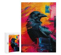 Rompecabezas 300 PCS para Adultos Crow in Abstract Art Rompecabezas para Adultos Juegos Relajantes Corte De Precisión Oferta como Regalo para Toda La Familia 300 PCS