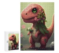 Rompecabezas 300 PCS para Adultos Cute Dinosaur Animal Rompecabezas para Adultos Juguetes De Bricolaje Pero Divertidos Y Humorísticos para Cumpleaños, Navidad 300 PCS