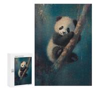 Rompecabezas 300 PCS para Adultos Cute Panda Cub Rompecabezas Juego Familiar Difícil Oferta Difícil como Regalo para Toda La Familia 300 PCS