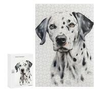 Rompecabezas 300 PCS para Adultos Dalmatian Watercolor Dog Rompecabezas para Adultos Juguete Decoración De Pared Decoración Perfecta Regalos para Reducir El Estrés 300 PCS