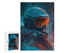 Rompecabezas 300 PCS para Adultos Detailed Snow Storm Skier Rompecabezas para Adultos Juegos Relajantes Corte De Precisión Oferta como Regalo para Toda La Familia 300 PCS